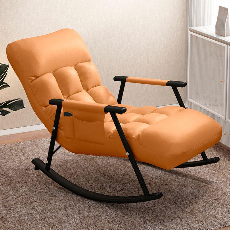 Contemporary Style Sofa Rocking Chair Single Indoor Rocking Chair with Cushion