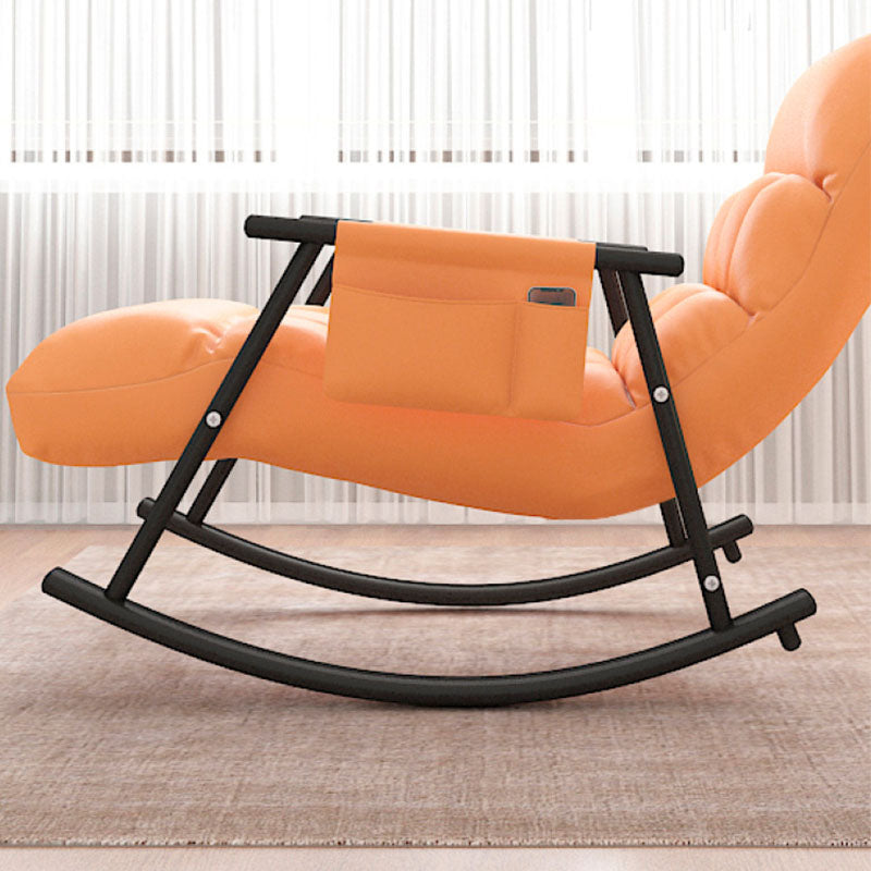 Contemporary Style Sofa Rocking Chair Single Indoor Rocking Chair with Cushion