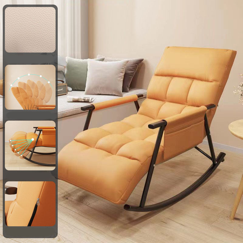 Contemporary Style Sofa Rocking Chair Single Indoor Rocking Chair with Cushion