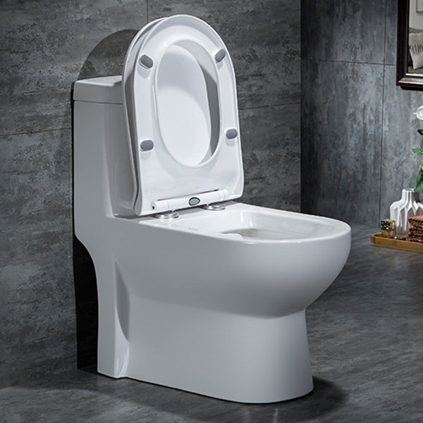 Traditional 1-Piece Toilet Floor Mounted White Urine Toilet for Bathroom