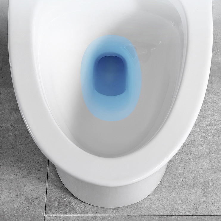 Traditional 1-Piece Toilet Bowl White Urine Toilet with Slow Close Seat for Bathroom