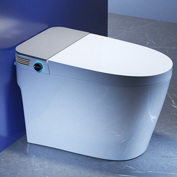 Contemporary One Piece Toilet Concealed Tank Toilet Bowl with Seat for Washroom