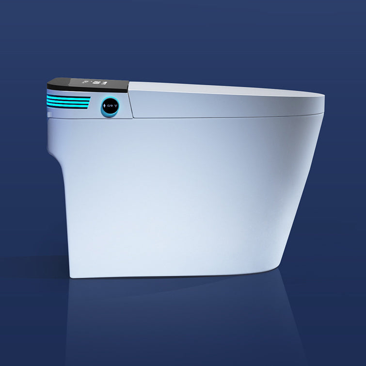 Contemporary One Piece Toilet Concealed Tank Toilet Bowl with Seat for Washroom
