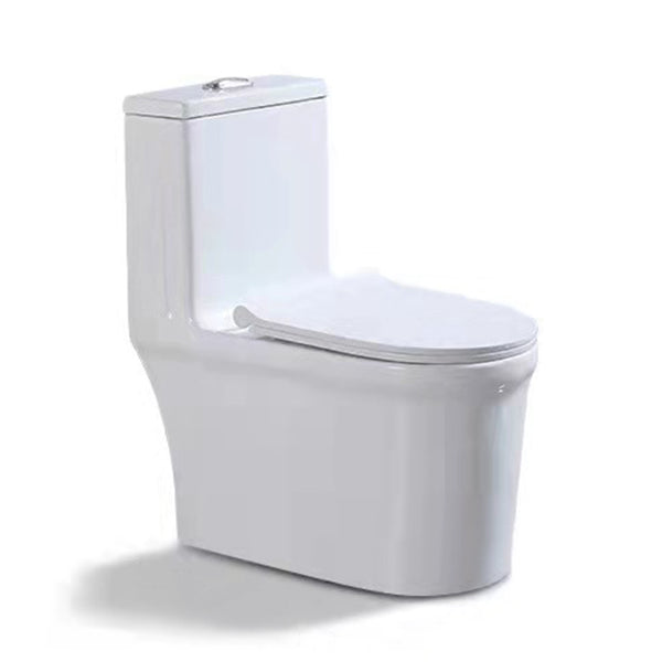 Modern All-In-One Toilet Bowl Floor Mounted White Urine Toilet with Seat for Bathroom