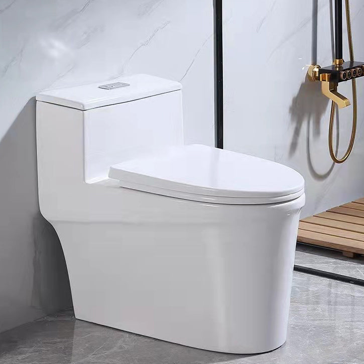 Modern All-In-One Toilet Bowl Floor Mounted White Urine Toilet with Seat for Bathroom