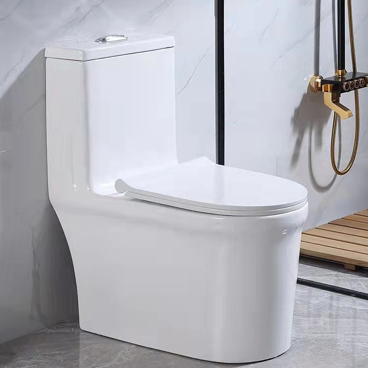 Modern All-In-One Toilet Bowl Floor Mounted White Urine Toilet with Seat for Bathroom