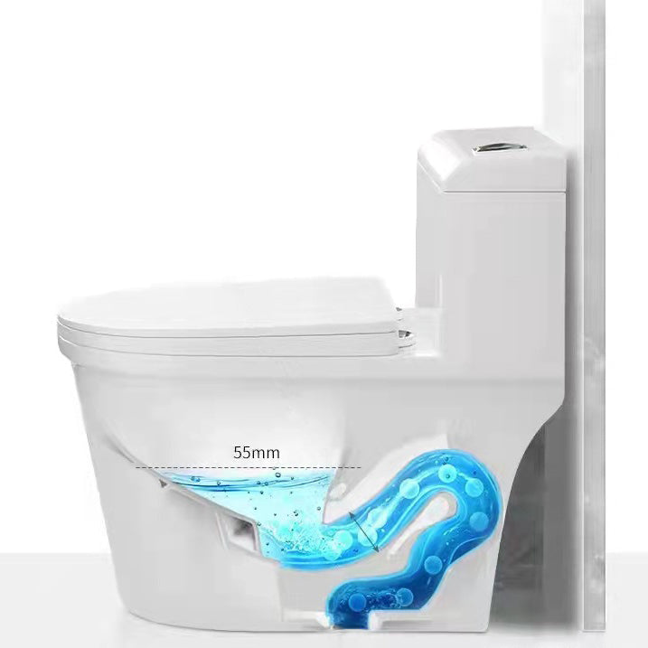 Modern All-In-One Toilet Bowl Floor Mounted White Urine Toilet with Seat for Bathroom