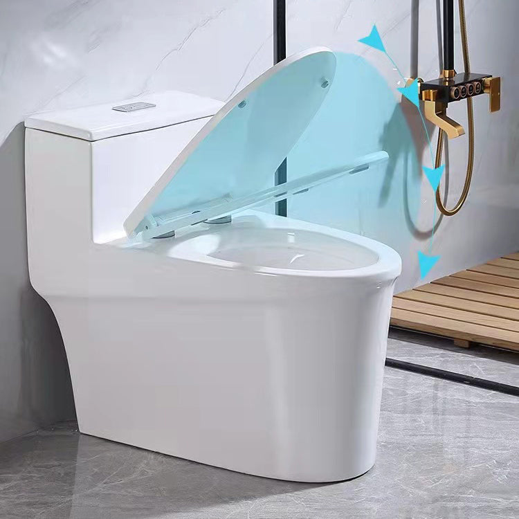 Modern All-In-One Toilet Bowl Floor Mounted White Urine Toilet with Seat for Bathroom