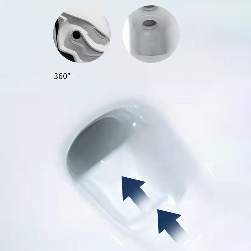 Modern All-In-One Toilet Bowl Floor Mounted White Urine Toilet with Seat for Bathroom