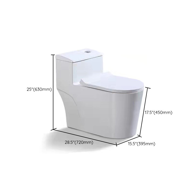 Modern All-In-One Toilet Bowl Floor Mounted White Urine Toilet with Seat for Bathroom