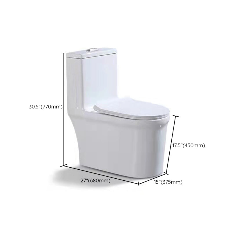 Modern All-In-One Toilet Bowl Floor Mounted White Urine Toilet with Seat for Bathroom