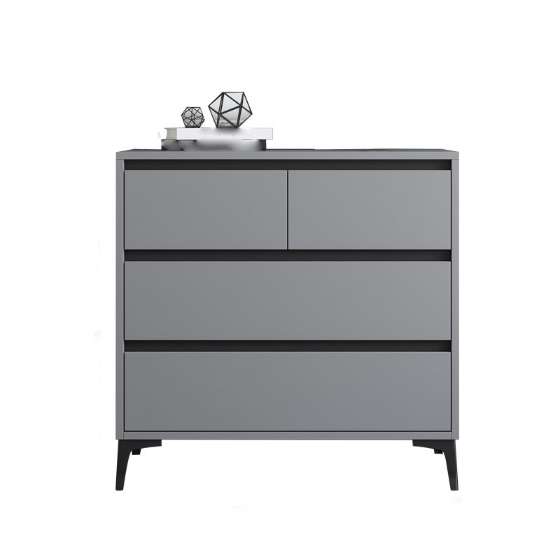 Engineered Wood Bedroom Storage Chest Contemporary Chest with Drawers