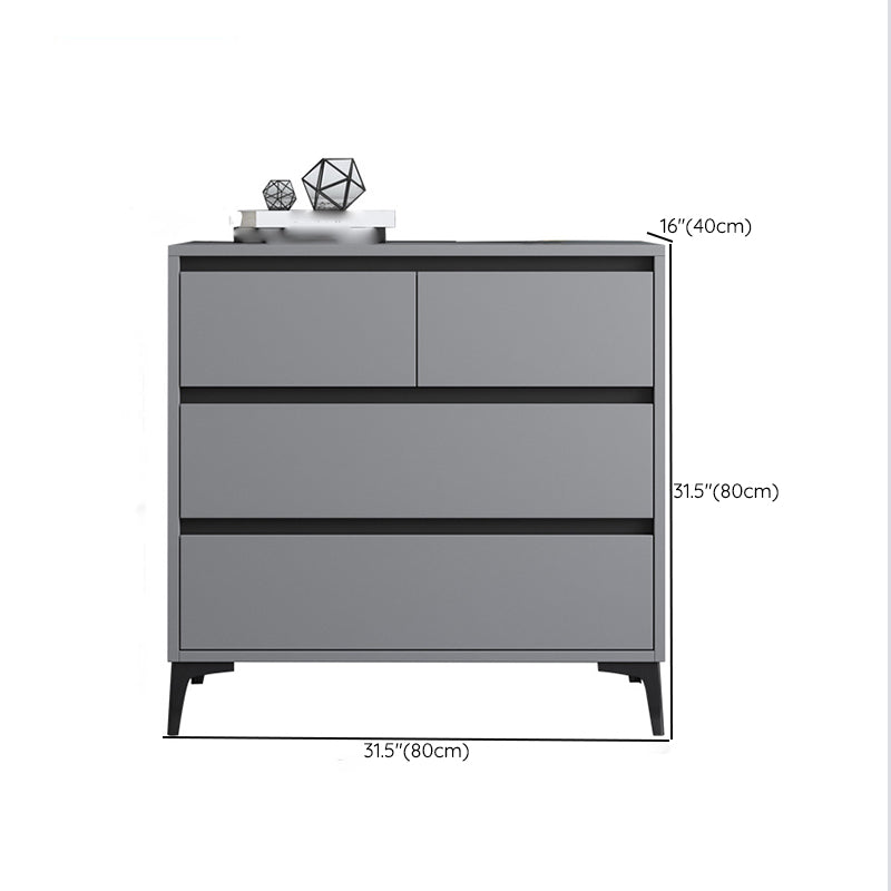Engineered Wood Bedroom Storage Chest Contemporary Chest with Drawers