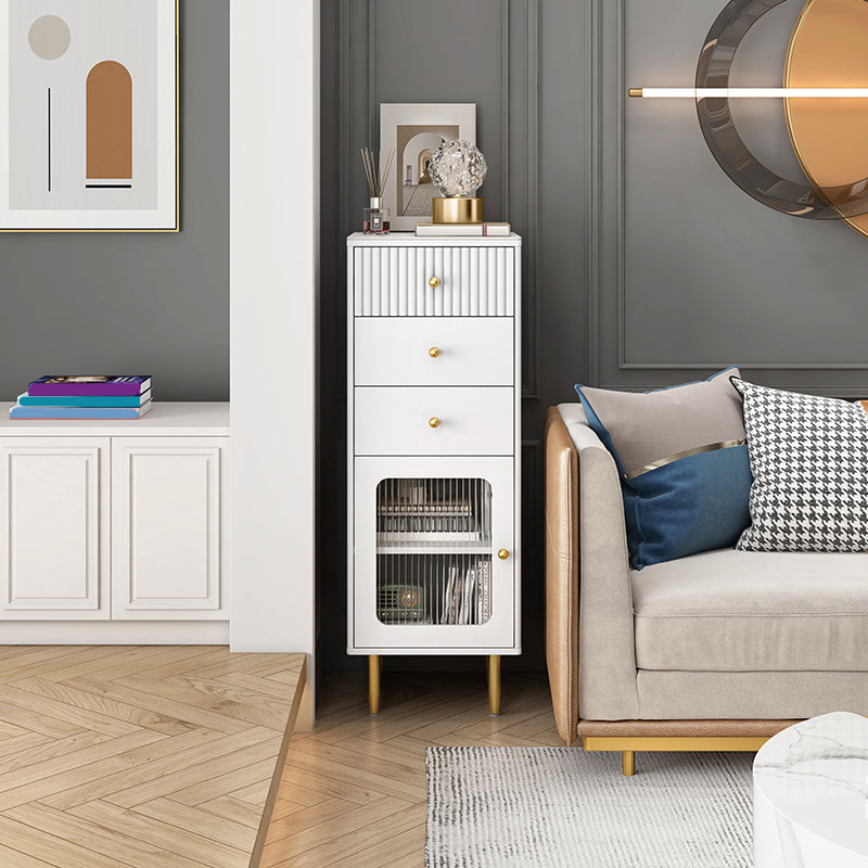 Glam Combo Dresser Stone Vertical Storage Chest Dresser for Bedroom