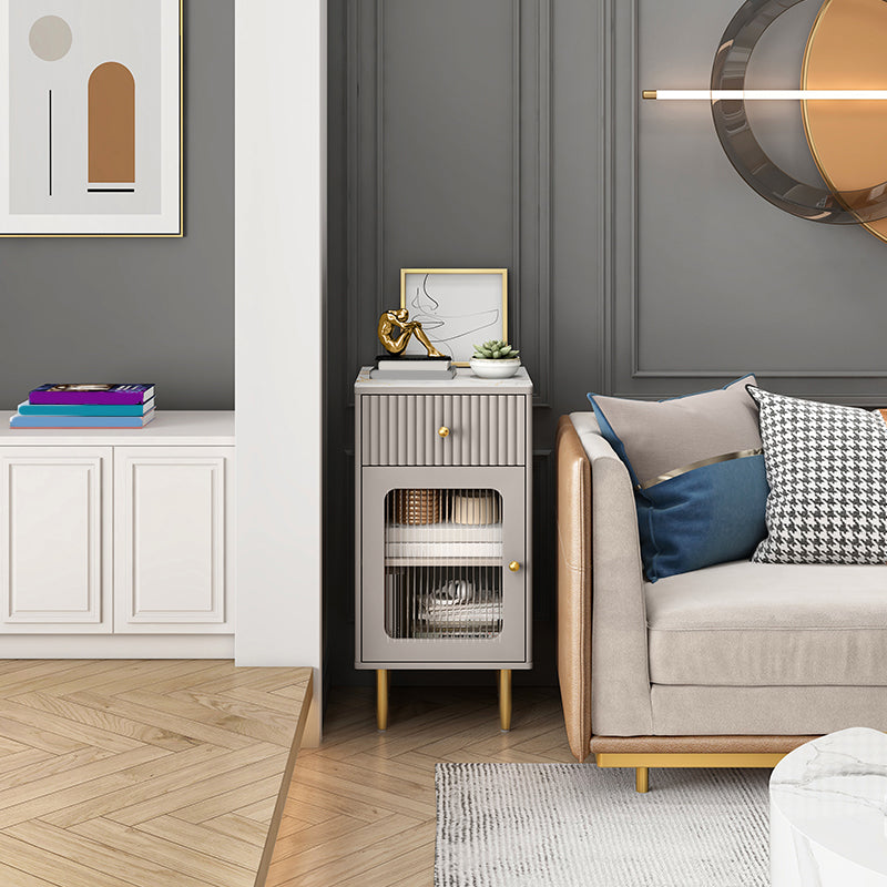 Glam Combo Dresser Stone Vertical Storage Chest Dresser for Bedroom