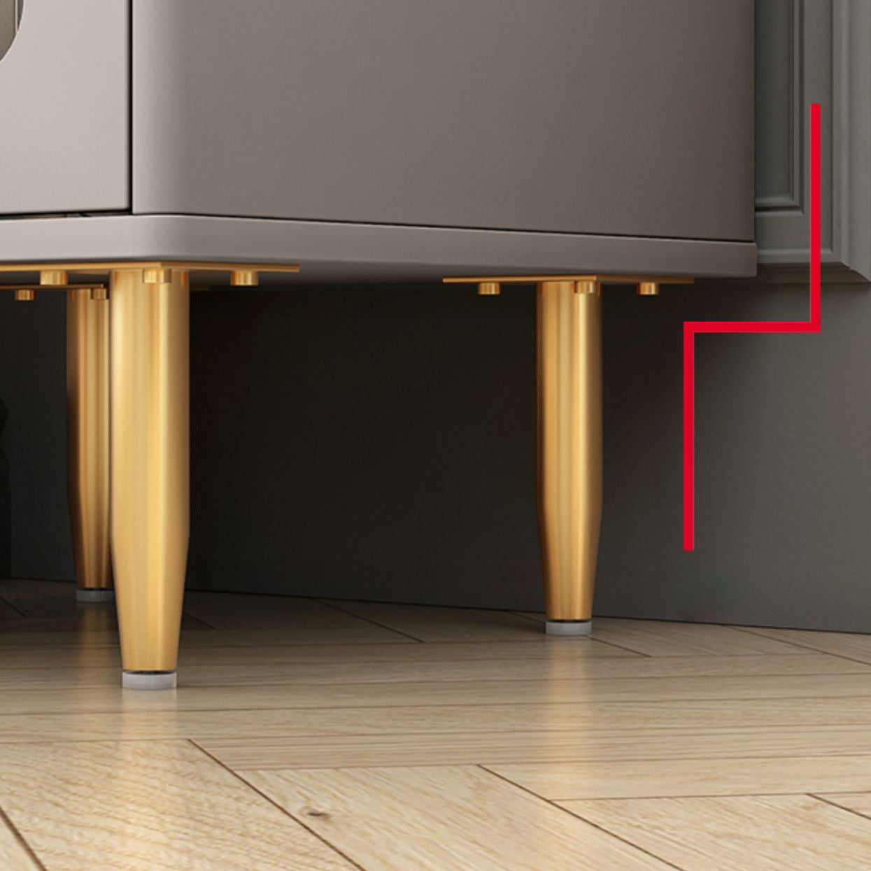 Glam Combo Dresser Stone Vertical Storage Chest Dresser for Bedroom