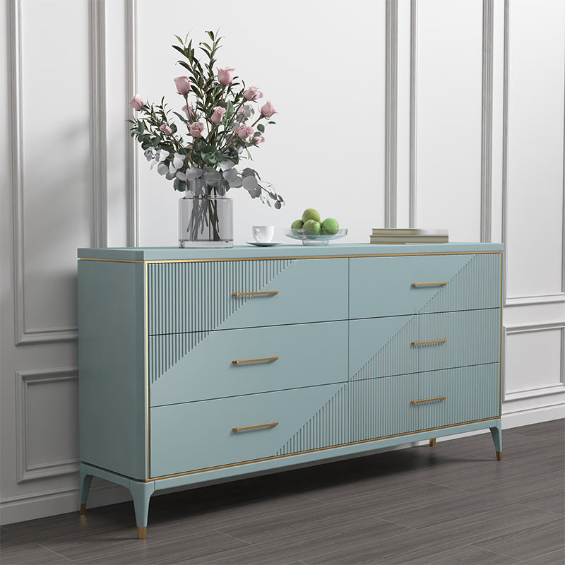 Wooden Storage Chest Dresser Contemporary Glam Dresser with Drawers