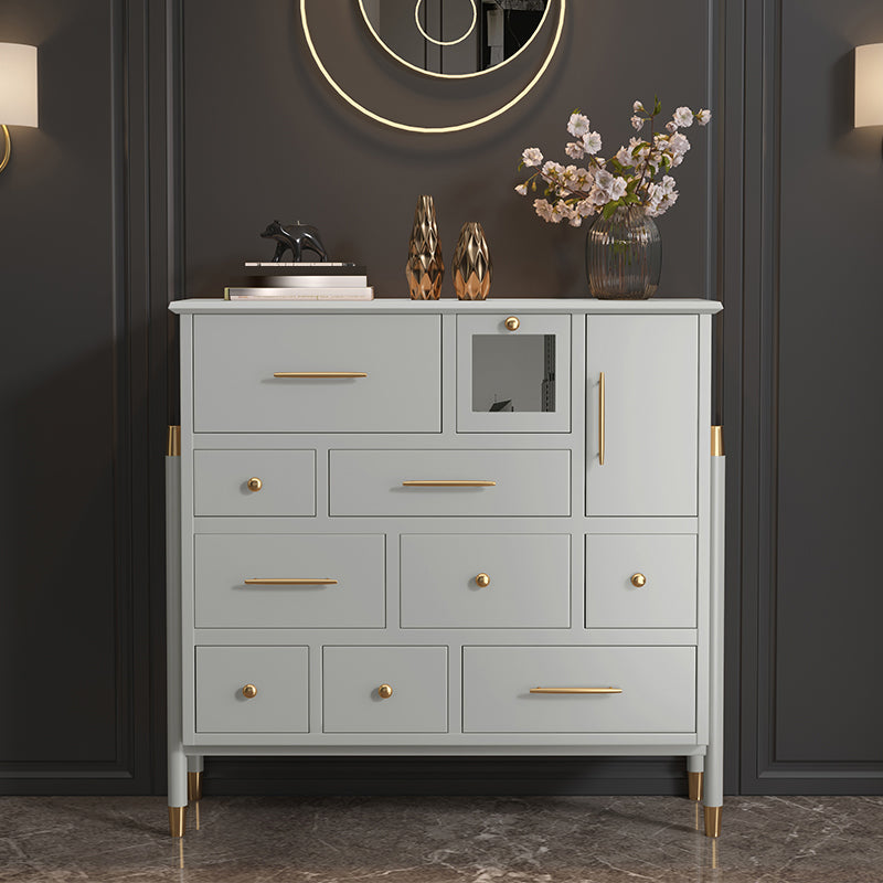 Wooden Storage Chest Dresser Contemporary Glam Dresser with Drawers