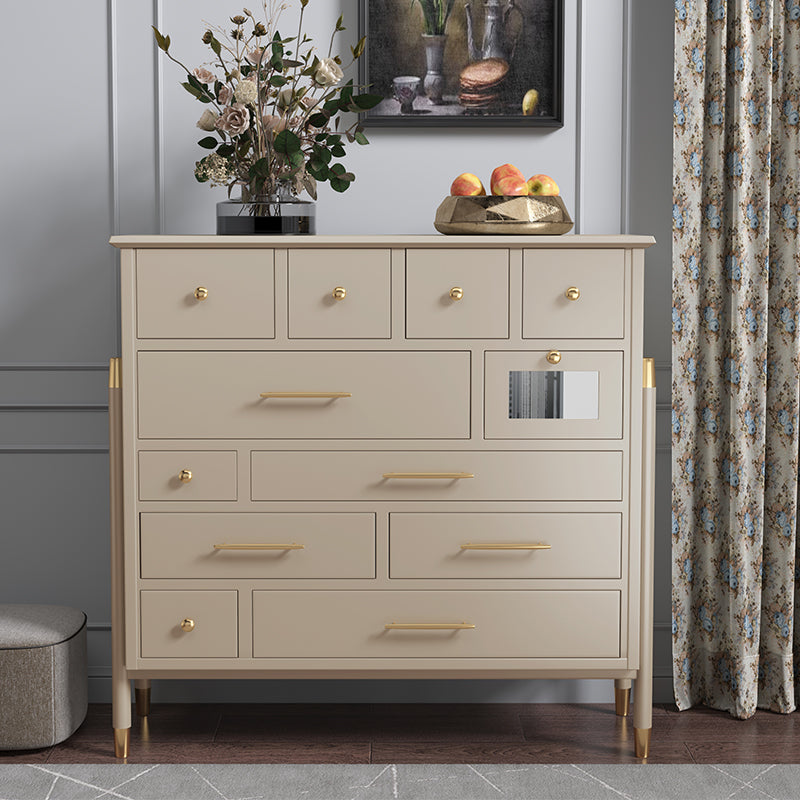 Wooden Storage Chest Dresser Contemporary Glam Dresser with Drawers