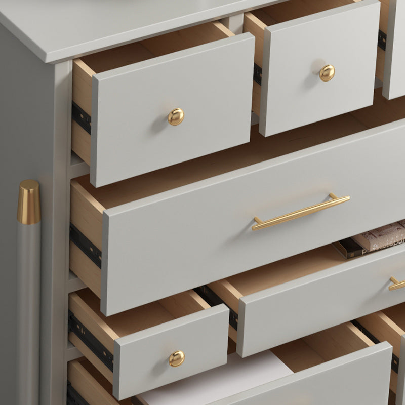 Wooden Storage Chest Dresser Contemporary Glam Dresser with Drawers