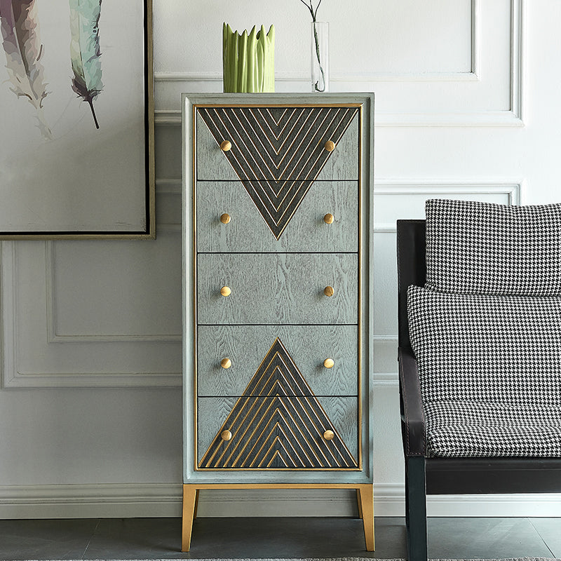 Wooden Storage Chest Dresser Contemporary Glam Dresser for Home