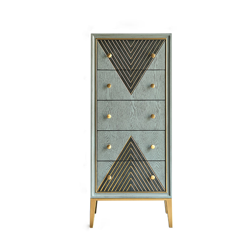 Wooden Storage Chest Dresser Contemporary Glam Dresser for Home