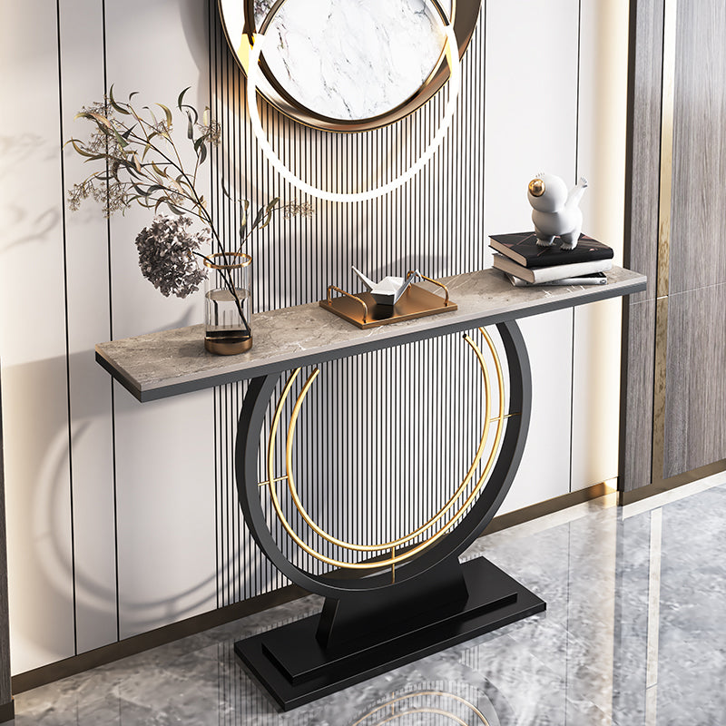 Modern Rectangle Console Table Antique Finish Console Sofa Table