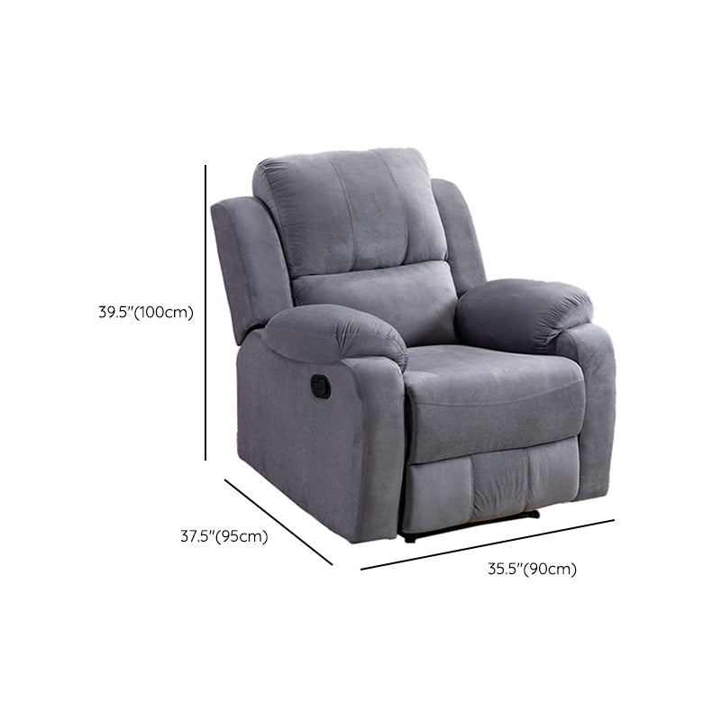 Traditional 35.43" Wide Standard Recliner Swivel Base Recliner Chair