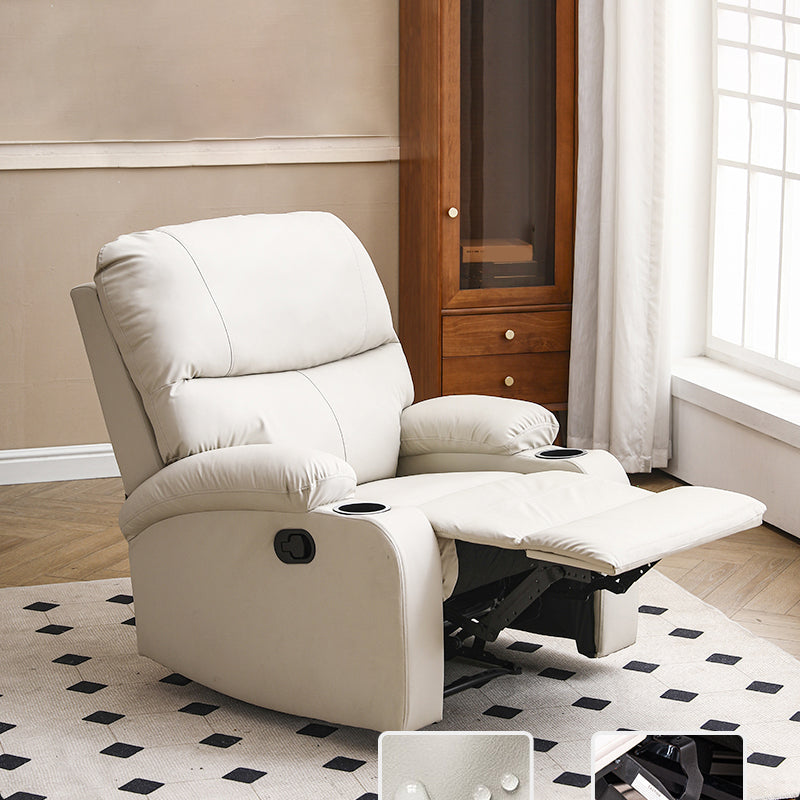 Modern Faux Leather Standard Recliner Swivel Rocker Recliner Chair