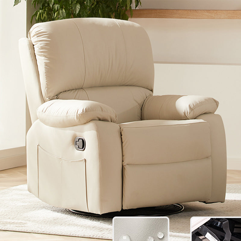 Modern Faux Leather Standard Recliner Swivel Rocker Recliner Chair