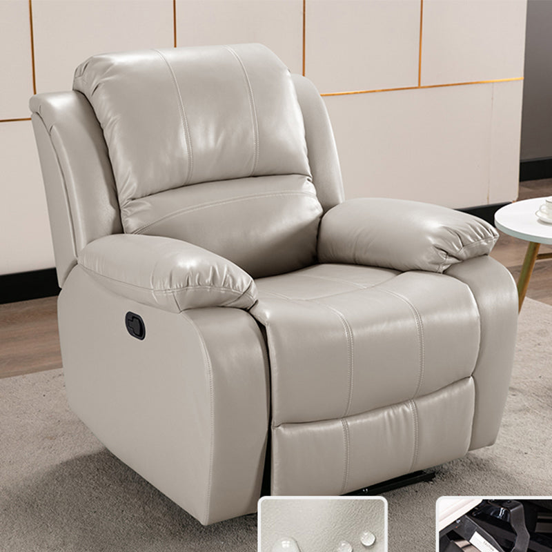 Modern Faux Leather Standard Recliner Swivel Rocker Recliner Chair