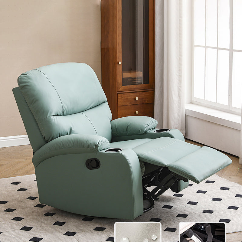 Modern Faux Leather Standard Recliner Swivel Rocker Recliner Chair