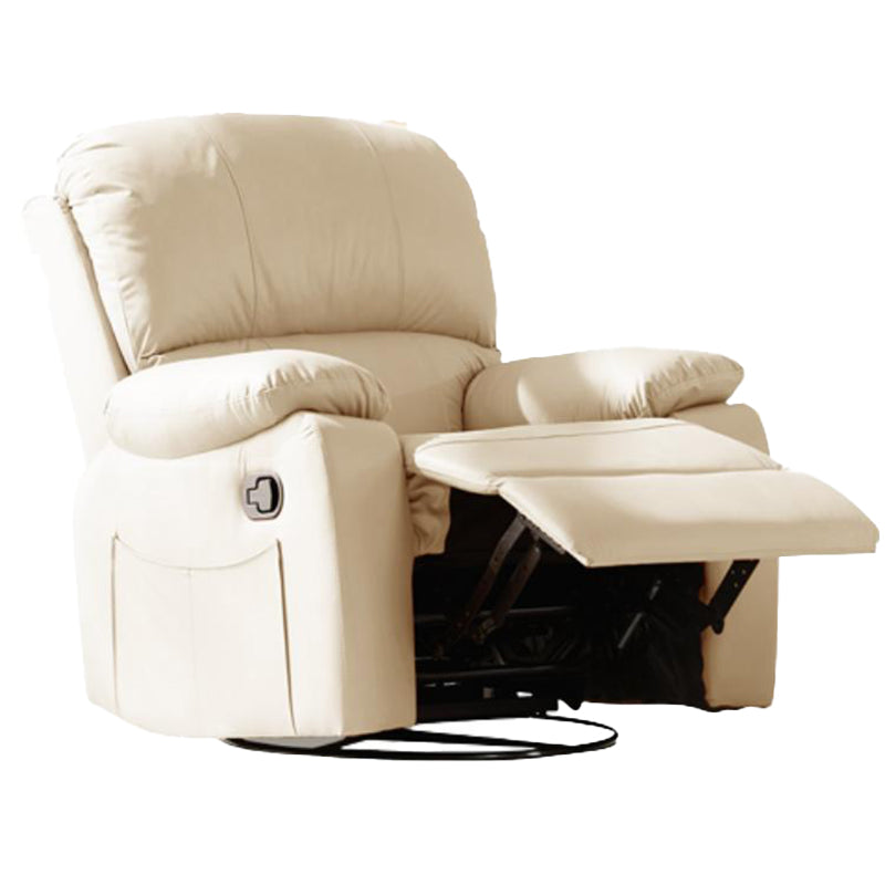 Modern Faux Leather Standard Recliner Swivel Rocker Recliner Chair