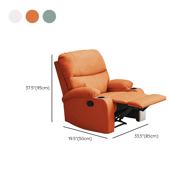 Modern Faux Leather Standard Recliner Swivel Rocker Recliner Chair