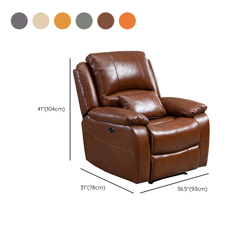 Solid Color Recliner Chair Massage Stain Resistant Standard Recliner