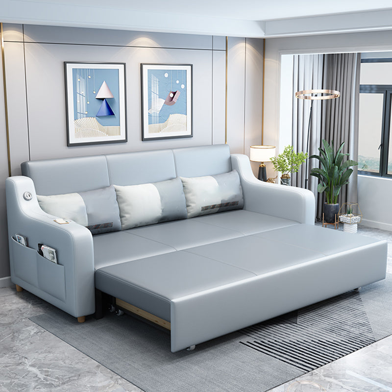 31" Wide Scandinavian Sofa Bed Detachable Mattress Sleeper Sofa