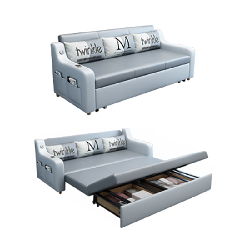 31" Wide Scandinavian Sofa Bed Detachable Mattress Sleeper Sofa