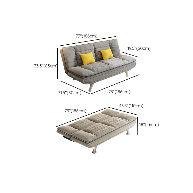 31" Wide Glam Futon Sofa Bed Cushion Back Folding Futon Sleeper Sofa