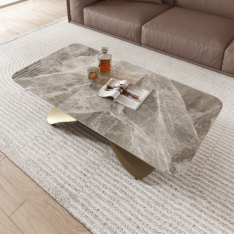 No Distressing Slate Coffee Table Rectangle Cocktail Table for Bedroom