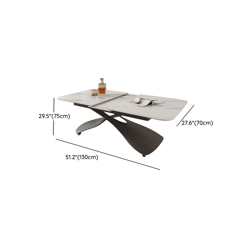 No Distressing Slate Coffee Table Rectangle Cocktail Table for Bedroom