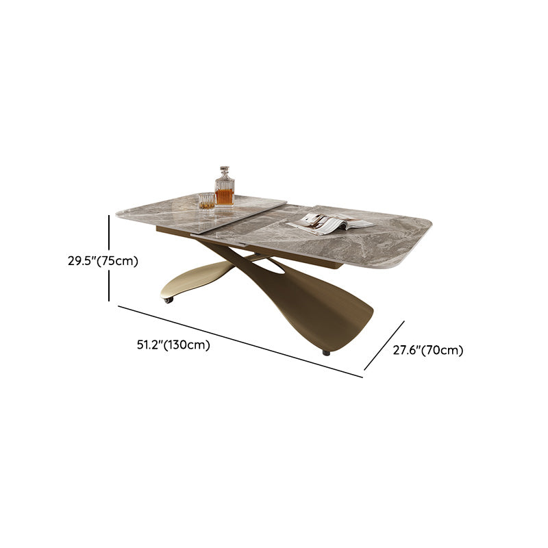 No Distressing Slate Coffee Table Rectangle Cocktail Table for Bedroom
