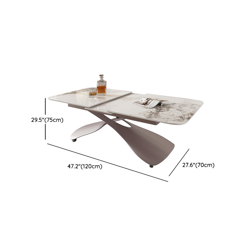 No Distressing Slate Coffee Table Rectangle Cocktail Table for Bedroom