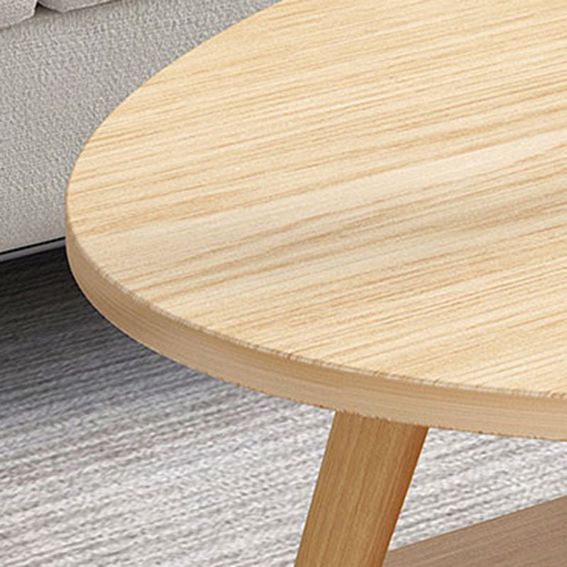 Contemporary Wooden Single Coffee Table 4 Legs Cocktail Table