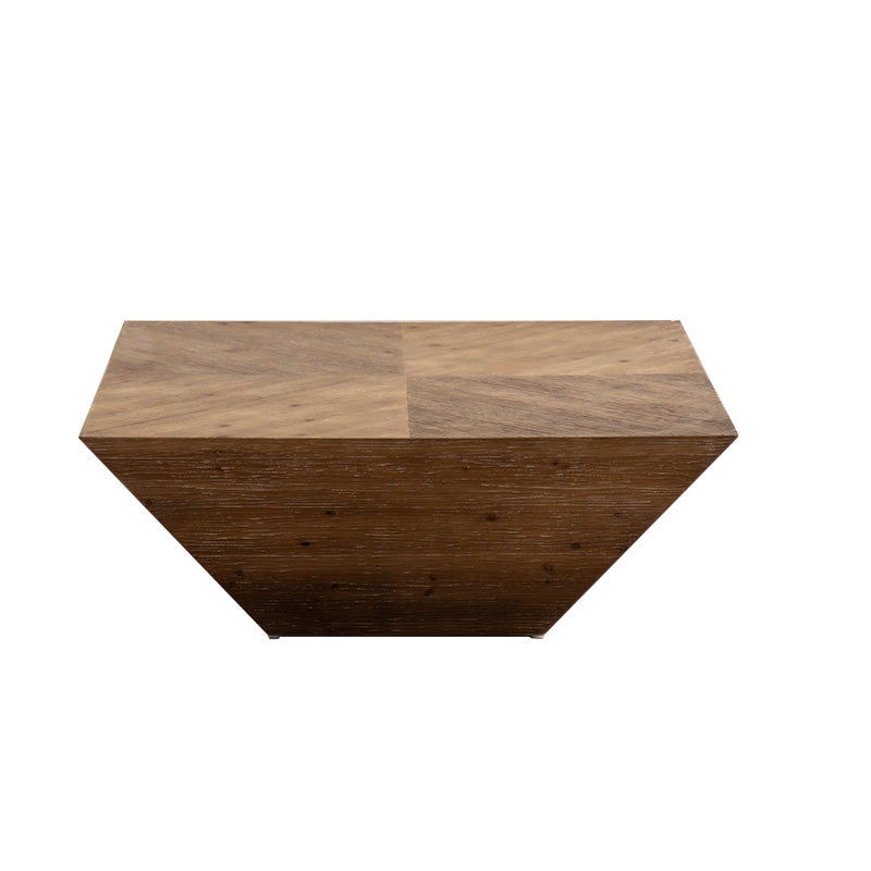 Solid Wood Coffee Table Block Natural Color Coffee Table for Living Room