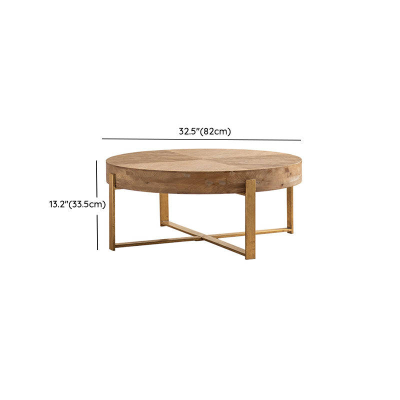 Solid Wood Coffee Table Block Natural Color Coffee Table for Living Room