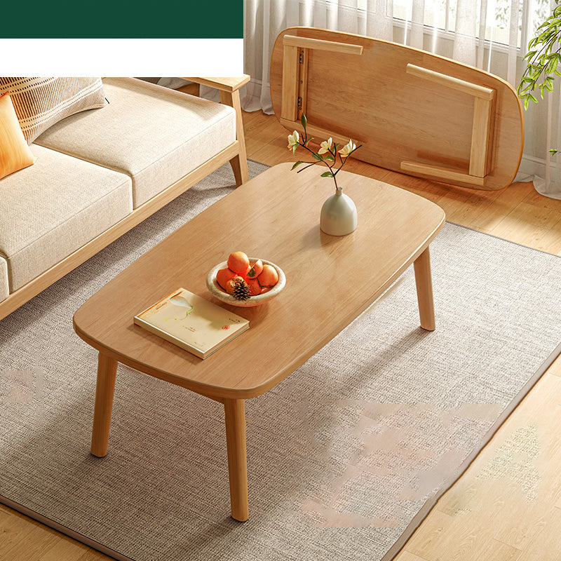 17"H Contemporary Side Table Solid Wooden Oak Accent Side Table