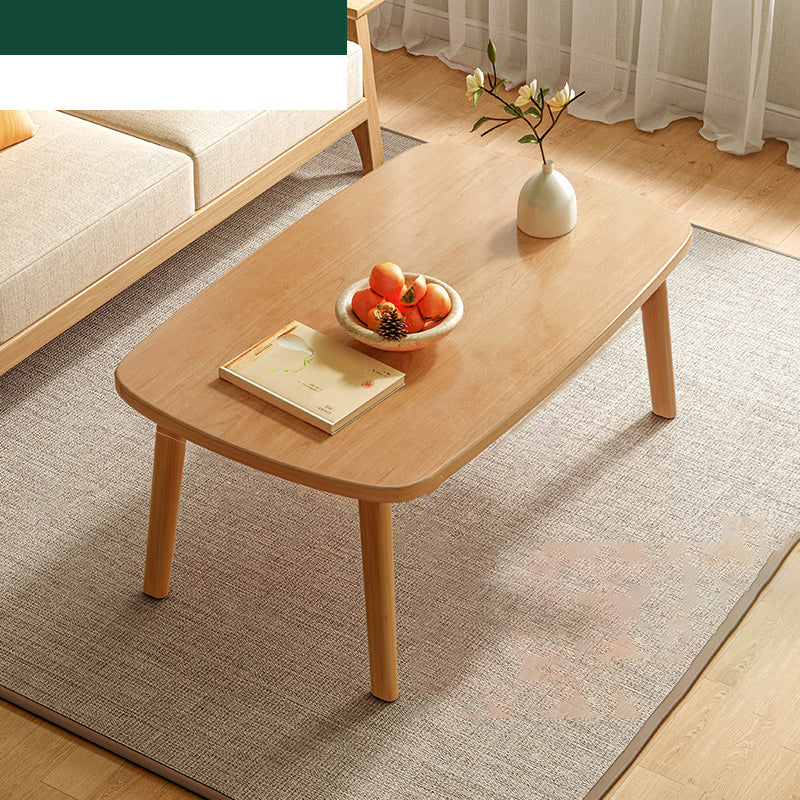 17"H Contemporary Side Table Solid Wooden Oak Accent Side Table