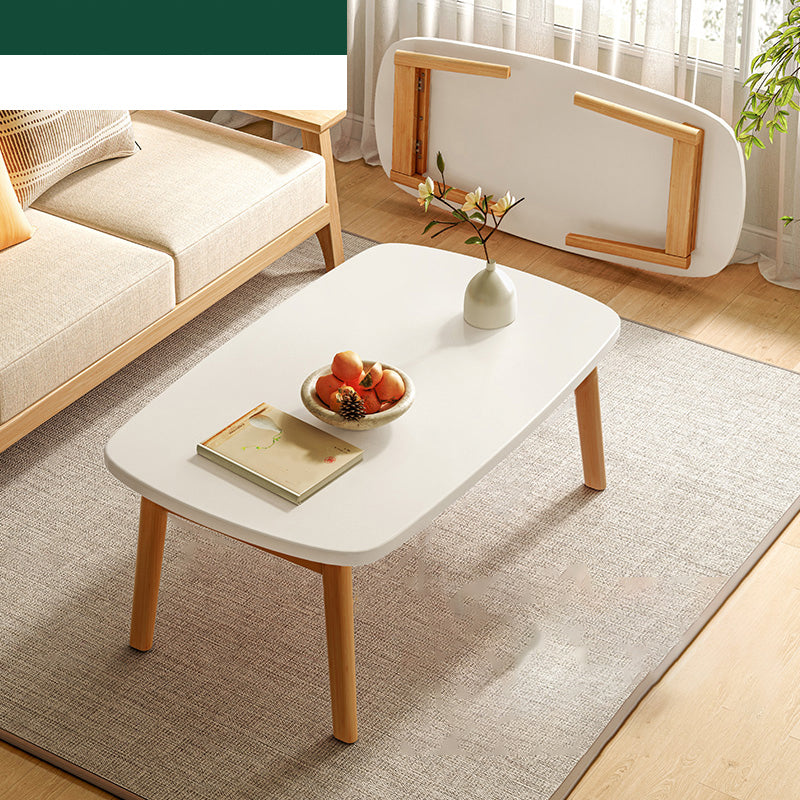 17"H Contemporary Side Table Solid Wooden Oak Accent Side Table