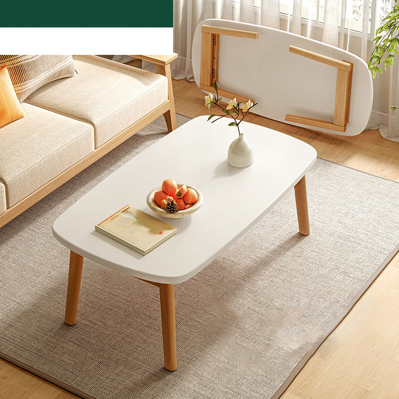 17"H Contemporary Side Table Solid Wooden Oak Accent Side Table