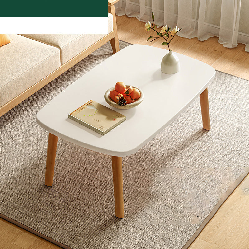 17"H Contemporary Side Table Solid Wooden Oak Accent Side Table